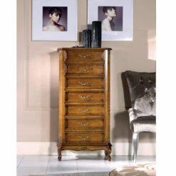 Klassieke Houten Kist Met 7 Of 5 Lades Made In Italy - Richard -Slide Shop cassettiera stile classico in legno 7 o 5 cassetti made in italy richard 3