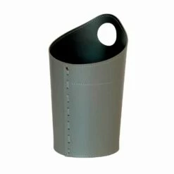 Gerecycleerde Papierafvalmand In Ambrogio Handgemaakt Leer -Slide Shop cestino gettacarte di design in cuoio rigenerato fatto a mano ambrogio 6