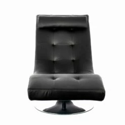 Modern Design Chaise Longue In Kunstleer En Verchroomd Metaal - Comfort -Slide Shop chaise longue di design moderno in similpelle e metallo cromato comodita 11