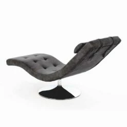 Modern Design Chaise Longue In Kunstleer En Verchroomd Metaal - Comfort -Slide Shop chaise longue di design moderno in similpelle e metallo cromato comodita 19