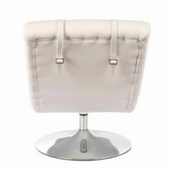 Modern Design Chaise Longue In Kunstleer En Verchroomd Metaal - Comfort -Slide Shop chaise longue di design moderno in similpelle e metallo cromato comodita 4