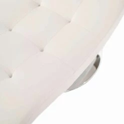 Modern Design Chaise Longue In Kunstleer En Verchroomd Metaal - Comfort -Slide Shop chaise longue di design moderno in similpelle e metallo cromato comodita 6