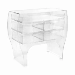 Chest 5 Laden Modern Design Plexiglas Billy -Slide Shop como 5 cassetti design moderno plexiglass trasparente billy 4