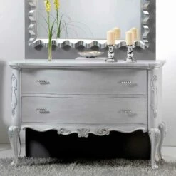 Dresser Klassiek Design En Massief Houten Handvatten Bone Crystal