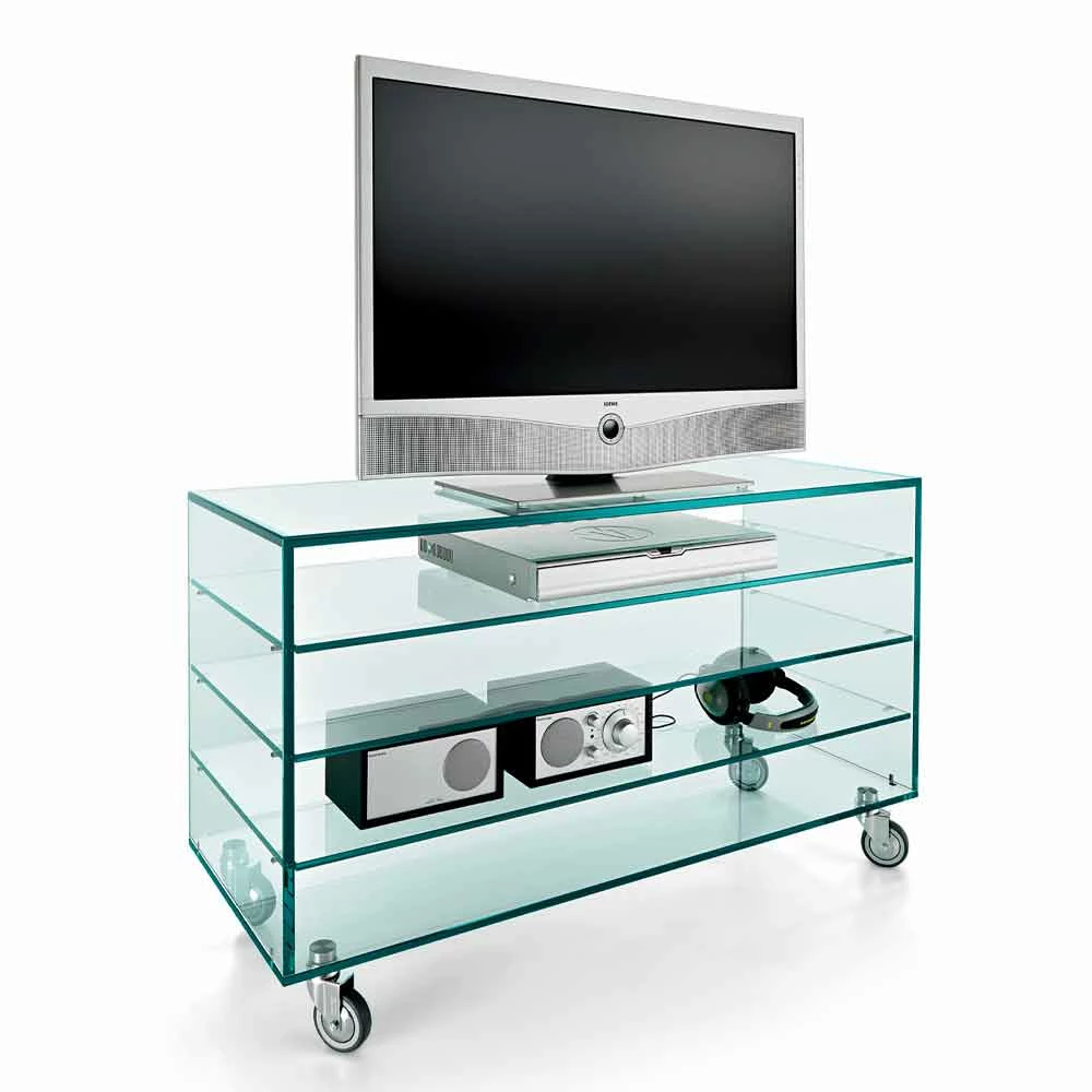 Ladekast In Extrahelder Glas Met Zes Lades In Wit Hout Gemaakt In Italië - Ganzo 3 Ladekast In Extrahelder Glas Met Zes Lades In Wit Hout Gemaakt In Italië - Ganzo - Afbeelding 3