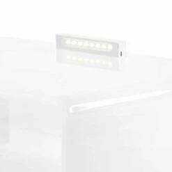 Nachtkastje Met Witte LED-licht Verlicht Aanraking Adelia -Slide Shop comodino bianco con luce led illuminabile al tocco adelia 5