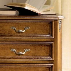 Slaapkamer Nachtkastje In Walnoothout 3 Lades Made In Italy - Richard -Slide Shop comodino camera da letto in legno noce 3 cassetti made in italy richard 2