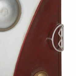 Gekleurd Nachtkastje In Dennenhout En Ijzer Met Deur En Lade - Baiocco -Slide Shop comodino colorato in legno di abete e ferro con anta e cassetto baiocco 3