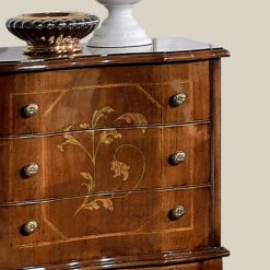 Nachtkastje Met 3 Lades In Bassano Walnoothout Gemaakt In Italië - Luxe -Slide Shop comodino con 3 cassetti in legno di noce bassano made in italy luxury 2