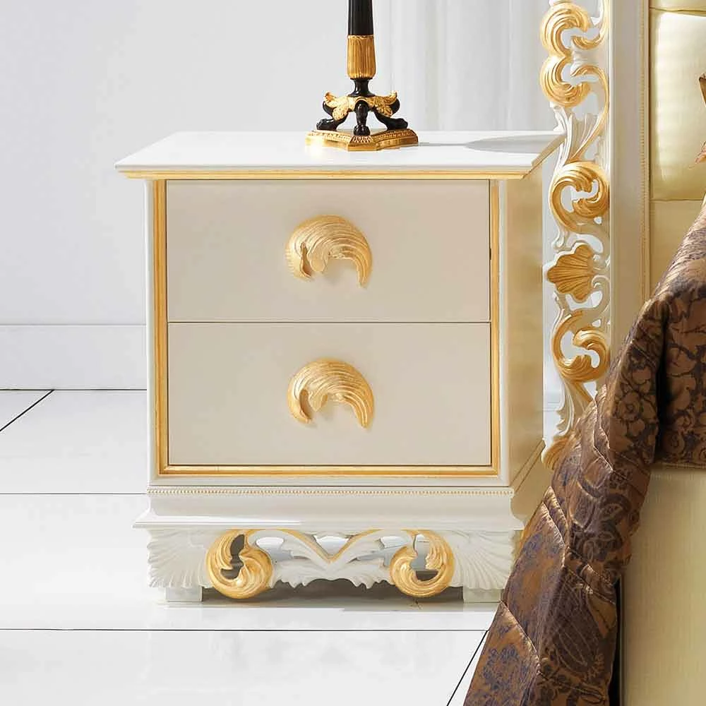 Ontwerpen Nachtkastje In Hout Met 2 Laden Zucchi, Made In Italy 1 Ontwerpen Nachtkastje In Hout Met 2 Laden Zucchi, Made In Italy