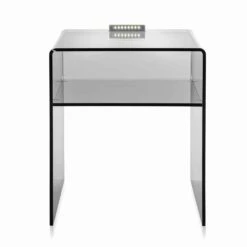 Gerookte Bed Met LED-licht Verlicht Tocco Adelia, Made In Italy -Slide Shop comodino fume con luce led illuminabile al tocco adelia made in italy 2