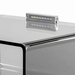 Gerookte Bed Met LED-licht Verlicht Tocco Adelia, Made In Italy -Slide Shop comodino fume con luce led illuminabile al tocco adelia made in italy 6