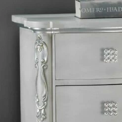 Bedside Klassieke Massief Hout, Handvatten Bone Crystal -Slide Shop comodino stile classico in legno massello maniglie in cristallo bone 2