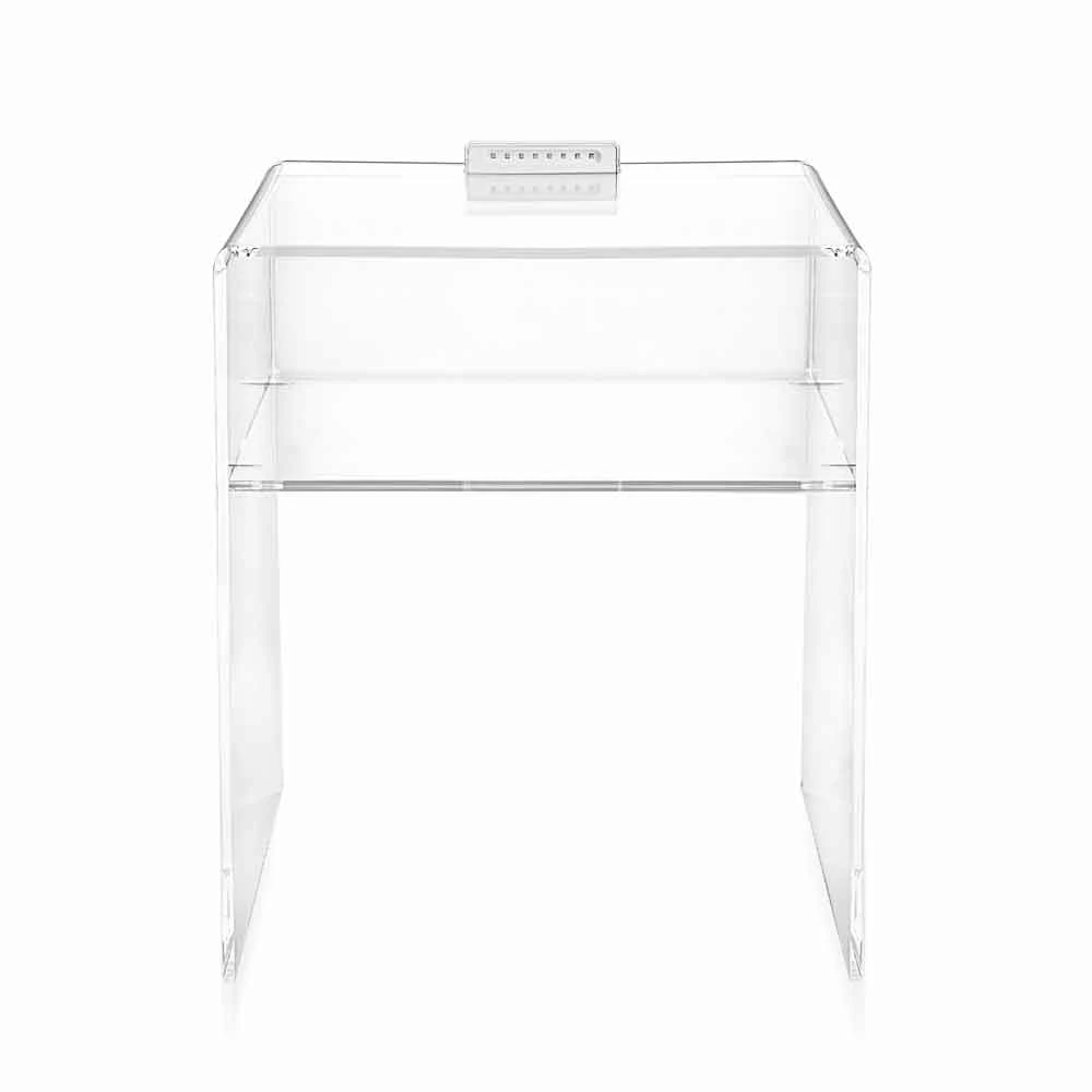 Nachtkastje Met Transparante LED-licht Verlicht Aanraking Adelia 2 Nachtkastje Met Transparante LED-licht Verlicht Aanraking Adelia - Afbeelding 2