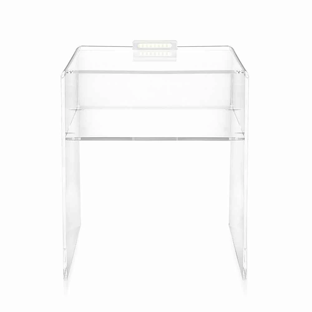 Nachtkastje Met Transparante LED-licht Verlicht Aanraking Adelia 3 Nachtkastje Met Transparante LED-licht Verlicht Aanraking Adelia - Afbeelding 3