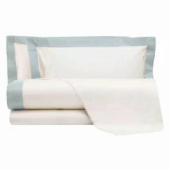 Satijnen Lakenset Voor Tweepersoonsbed Met Gekleurde Randen - Hyacint -Slide Shop completo lenzuola da letto matrimoniale in raso con bordi colorati giacinto 6