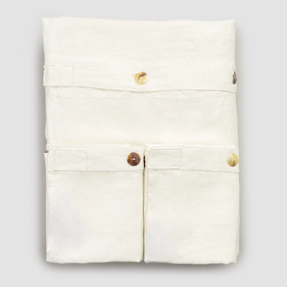 Dubbel Pak Van Zwaar Linnen En Luxe Parelmoeren Knopen - Ottobu 2 Dubbel Pak Van Zwaar Linnen En Luxe Parelmoeren Knopen - Ottobu - Afbeelding 2