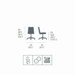 Connubia Calligaris Jam Moderne Bureaustoel, 2 Stuks -Slide Shop connubia calligaris jam sedia girevole da ufficio moderna 2 pezzi 10
