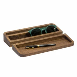 Bureaucontainer In Mahoniehout Met 3 Compartimenten Made In Italy - Nitro -Slide Shop contenitore da scrivania in legno di mogano con 3 vani made in italy nitro 5