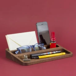 Bureaucontainer In Mahoniehout Met 3 Compartimenten Made In Italy - Nitro -Slide Shop contenitore da scrivania in legno di mogano con 3 vani made in italy nitro 6