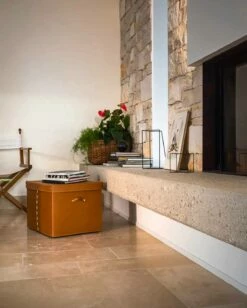 Moderne Opbergdoos In Geregenereerd Leer Made In Italy - Gabry -Slide Shop contenitore portaoggetti moderno in cuoio rigenerato made in italy gabry 8