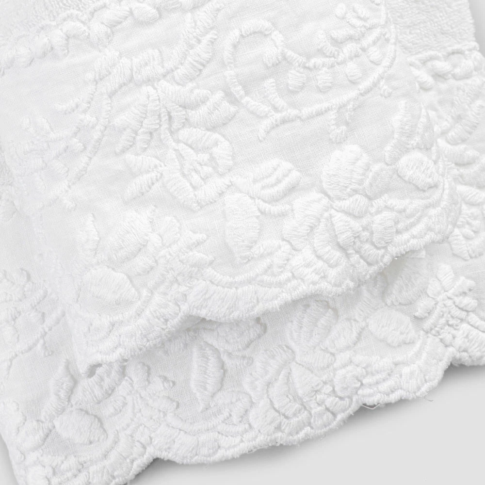 Paar Sponsgezichts- En Gastendoeken Met Geborduurd Bloemblaadje - Gianciotto 4 Paar Sponsgezichts- En Gastendoeken Met Geborduurd Bloemblaadje - Gianciotto - Afbeelding 4