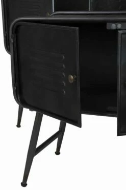 Paar Industriële Dressoirs Voor Woonkamer Vintage Design In Ijzer - Cuna -Slide Shop coppia di madie stile industrial da salotto design moderno in ferro cuna 2