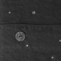 Dekbedovertrek In Zwart Linnen Met Luxe Tweepersoonsbed - Damante -Slide Shop copripiumone in lino nero con cristalli letto matrimoniale di lusso damante 3