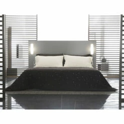 Dekbedovertrek In Zwart Linnen Met Luxe Tweepersoonsbed - Damante -Slide Shop copripiumone in lino nero con cristalli letto matrimoniale di lusso damante 6
