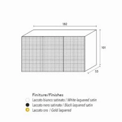 Geloof Modern Design Zwart Met 2 Deuren En Uittrekbare Lade Flora 14 Geloof Modern Design Zwart Met 2 Deuren En Uittrekbare Lade Flora -Slide Shop credenza a 2 ante nera con 2 ante e cassettone estraibile flora 6
