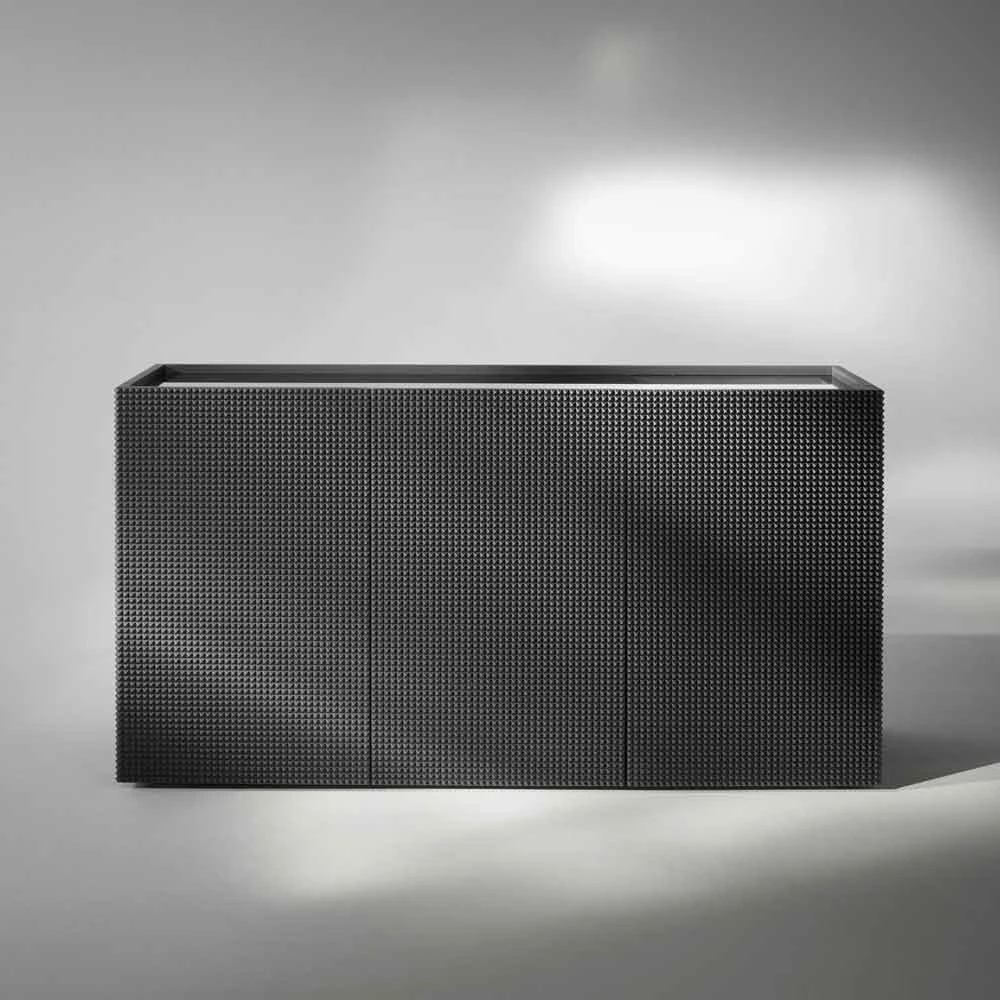 Geloof Modern Design Zwart Met 2 Deuren En Uittrekbare Lade Flora 8 Geloof Modern Design Zwart Met 2 Deuren En Uittrekbare Lade Flora - Afbeelding 8