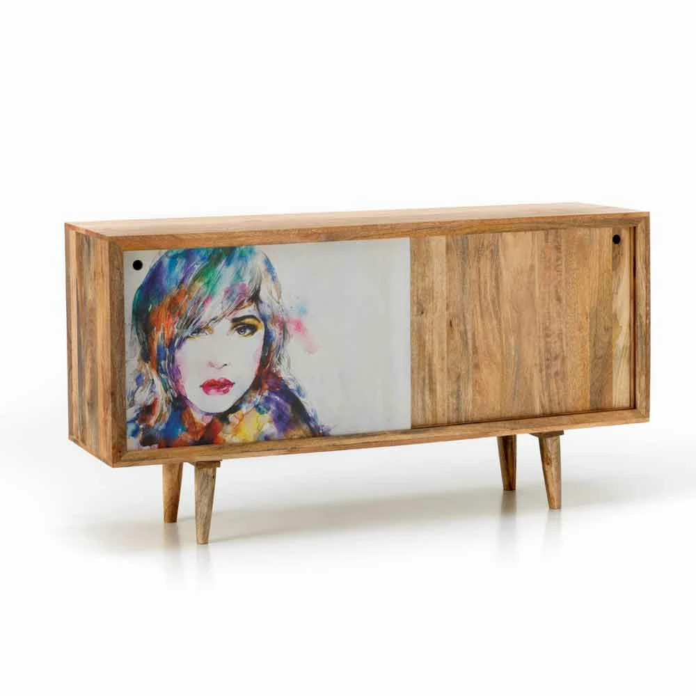 Dressoir Met Twee Schuifdeuren In Mangoboom, Cepagatti 8 Dressoir Met Twee Schuifdeuren In Mangoboom, Cepagatti - Afbeelding 8