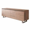 Hoog Houten Dressoir Met Metalen Onderstel Made In Italy - Berta