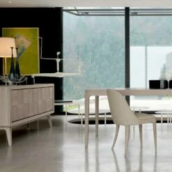 Kast Met 3 Deuren In Massief Hout Modern Design Nensi -Slide Shop credenza con 3 ante in legno di noce massello design moderno nensi 6