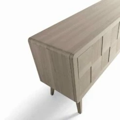 Kast Met 3 Deuren In Massief Hout Modern Design Nensi -Slide Shop credenza con 3 ante in legno di noce massello design moderno nensi 8