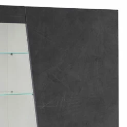 Dressoir Met Woonkamervitrine In Glanzend Wit Hout Of Leisteen - Joris -Slide Shop credenza con vetrina soggiorno in legno bianco lucido o ardesia joris 4