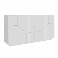 Keuken Dressoir In Melamine 4 Scharnierende Kamers Made In Italy - Geraldina -Slide Shop credenza cucina in nobilitato 4 vani a battente made in italy geraldina 1