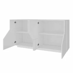 Keuken Dressoir In Melamine 4 Scharnierende Kamers Made In Italy - Geraldina -Slide Shop credenza cucina in nobilitato 4 vani a battente made in italy geraldina 2