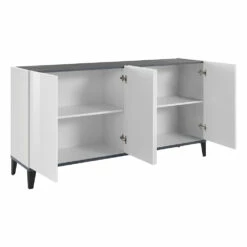 Modern Keuken Dressoir Met 4 Deuren In Melamine Hout Made In Italy - Damiana 18 Modern Keuken Dressoir Met 4 Deuren In Melamine Hout Made In Italy - Damiana -Slide Shop credenza cucina moderna a 4 ante in legno nobilitato made in italy damiana 2
