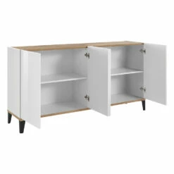 Modern Keuken Dressoir Met 4 Deuren In Melamine Hout Made In Italy - Damiana 15 Modern Keuken Dressoir Met 4 Deuren In Melamine Hout Made In Italy - Damiana -Slide Shop credenza cucina moderna a 4 ante in legno nobilitato made in italy damiana 6