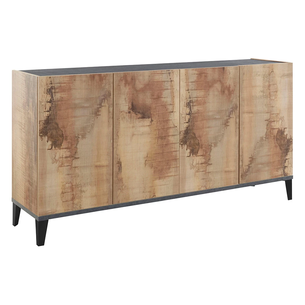 Modern Keuken Dressoir Met 4 Deuren In Melamine Hout Made In Italy - Damiana 10 Modern Keuken Dressoir Met 4 Deuren In Melamine Hout Made In Italy - Damiana - Afbeelding 10