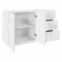 Dressoir Voor Binnen Met 2 Deuren En 3 Lades Made In Italy - Naditza -Slide Shop credenza da interno con 2 ante e 3 cassetti made in italy naditza 1