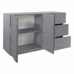 Dressoir Voor Binnen Met 2 Deuren En 3 Lades Made In Italy - Naditza -Slide Shop credenza da interno con 2 ante e 3 cassetti made in italy naditza 6