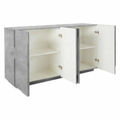 Dressoir Voor Binnen Met 4 Deuren Van Melamine Made In Italy - Naditza 16 Dressoir Voor Binnen Met 4 Deuren Van Melamine Made In Italy - Naditza -Slide Shop credenza da interno con 4 ante in melaminico made in italy naditza 7