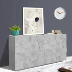 Dressoir Voor Binnen Met 4 Deuren Van Melamine Made In Italy - Naditza 17 Dressoir Voor Binnen Met 4 Deuren Van Melamine Made In Italy - Naditza -Slide Shop credenza da interno con 4 ante in melaminico made in italy naditza 8