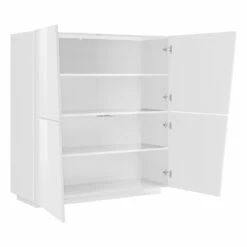 Melamine Dressoir Met 4 Deuren Made In Italy - Popilio -Slide Shop credenza da salotto in melaminico con 4 ante made in italy popilio 1