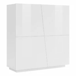 Melamine Dressoir Met 4 Deuren Made In Italy - Popilio -Slide Shop credenza da salotto in melaminico con 4 ante made in italy popilio