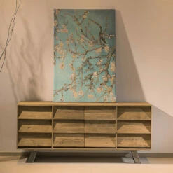 Woonkamerdressoir Met 2 Centrale Deuren En 6 Zijladen - Schuif -Slide Shop credenza da soggiorno con 2 ante centrali e 6 cassetti laterali slide 2