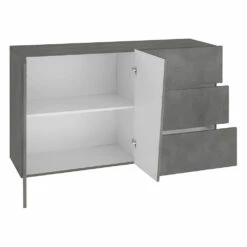 Woonkamer Dressoir Met 2 Deuren En 3 Lades Made In Italy - Popilio -Slide Shop credenza da soggiorno con 2 ante e 3 cassetti made in italy popilio 4