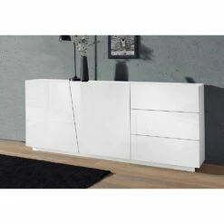 Woonkamer Dressoir Met 2 Deuren En 3 Lades Made In Italy - Popilio -Slide Shop credenza da soggiorno con 2 ante e 3 cassetti made in italy popilio 8